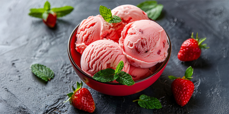 STRAWBERRY ICE CREAM
